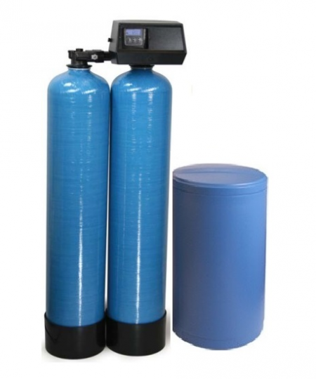 <b>Fleck 9100 SXT Twin Alternating <strong>80,000 GRAINS</strong> Capacity Per Tank Metered Water Softener </b>