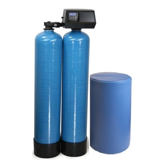 <b>Fleck 9100 SXT Twin Alternating <strong>110,000 GRAINS</strong> Capacity Per Tank Metered Water Softener</b>